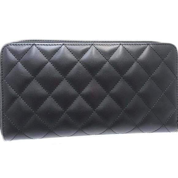 CHANEL Authentic Black Logo Wallet - Picture 3 of 9